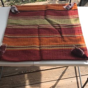 Pottery Barn bold stripe kilim pillow cover